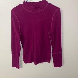 Free people Women's Ribbed Long Sleeve Top - plum